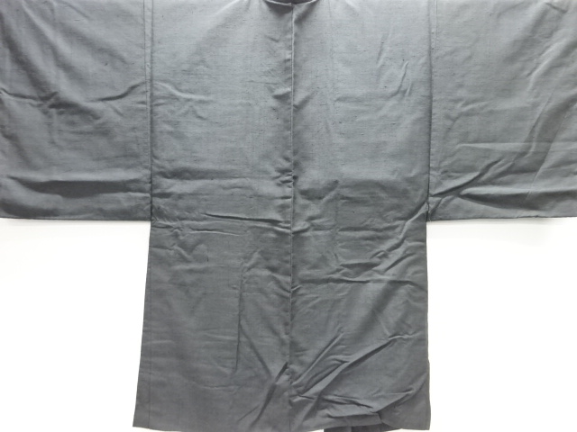 JAPANESE KIMONO / ANTIQUE MENS HAORI / SILK / HAND WOVEN TSUMUGI